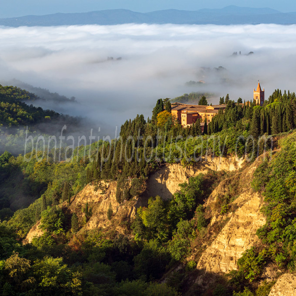 abbazia di monte oliveto maggiore - veduta nel paesaggio #6