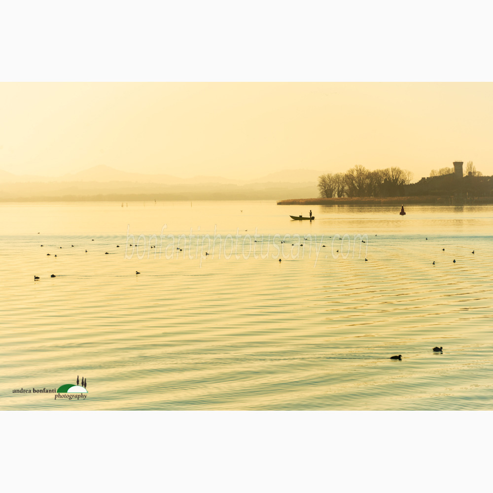 barchetta sospesa sul lago in luce pittorica.jpg