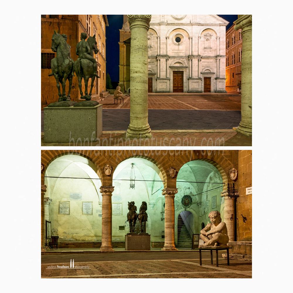 piazza pio II - pienza