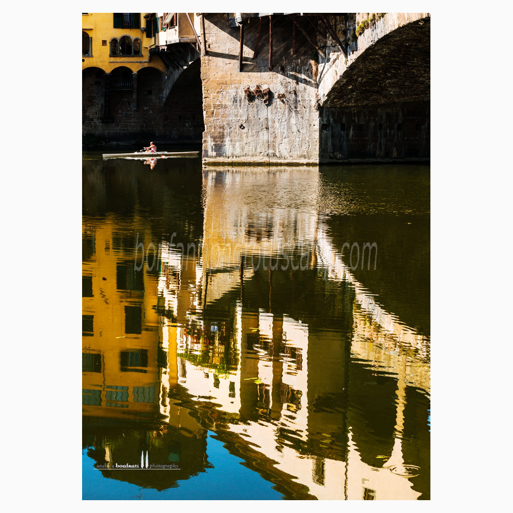 riflessi del Ponte Vecchio nell'Arno - Firenze riflessi del Ponte Vecchio nell'Arno - Firenze